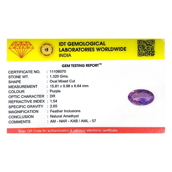 Amethyst - 6.6 Carat