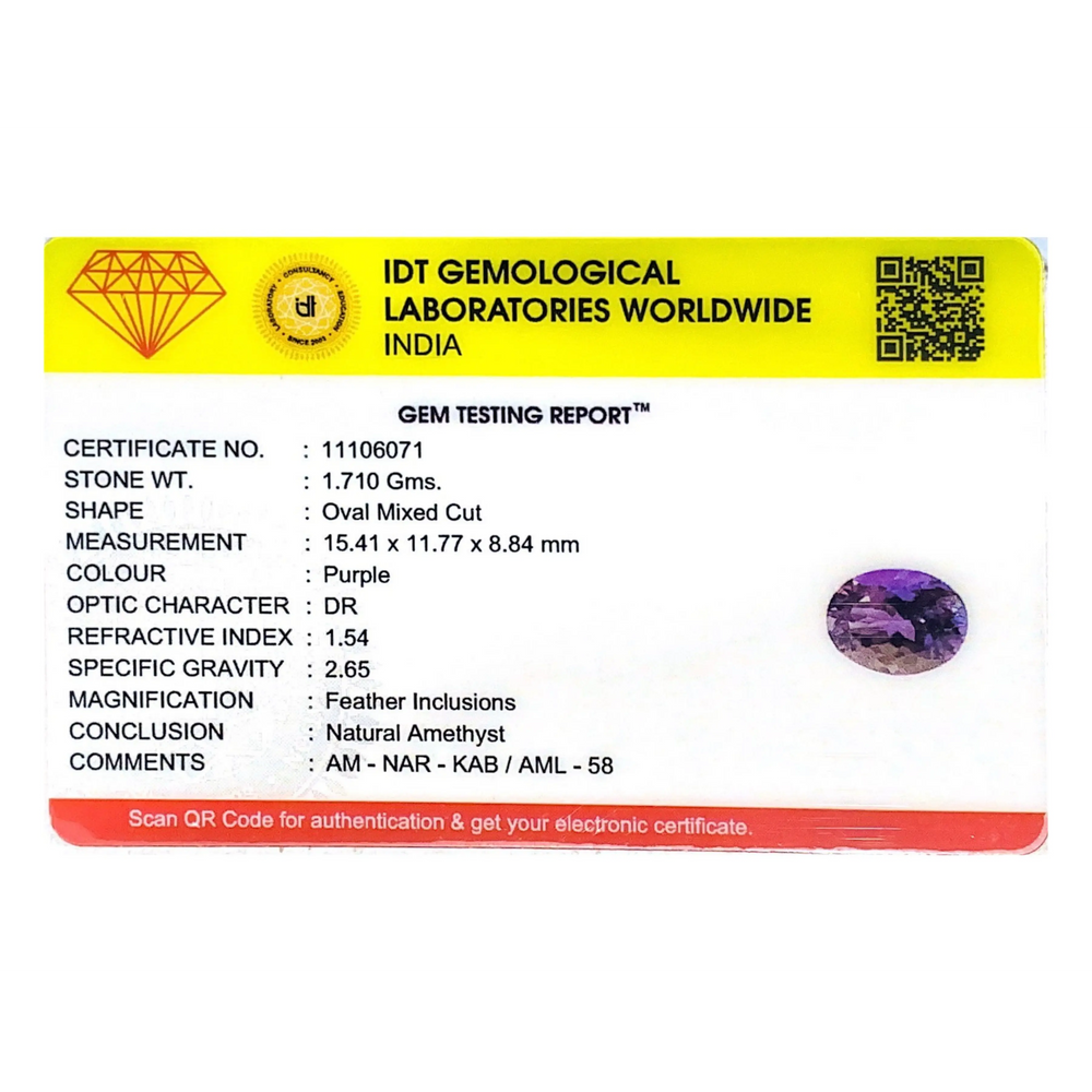 Amethyst - 8.55 Carat