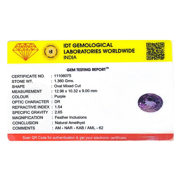 Amethyst - 6.8 Carat