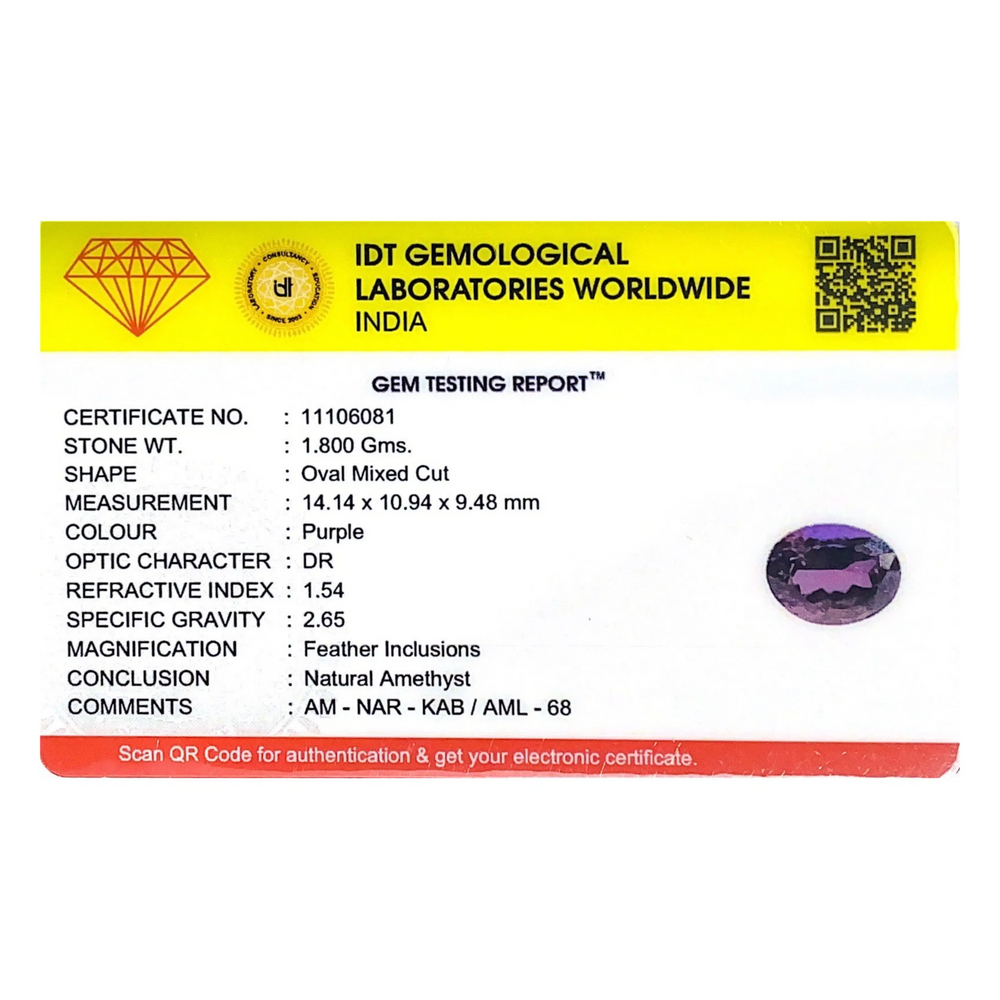Amethyst - 9 Carat
