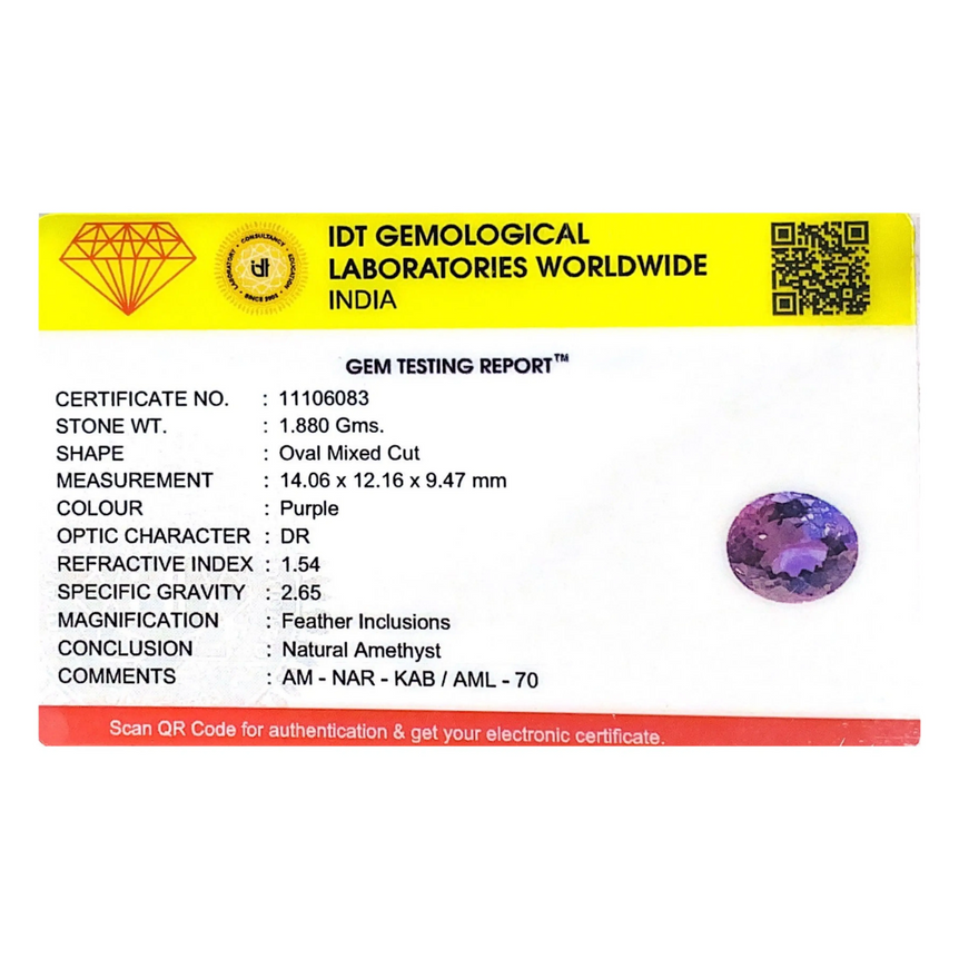 Amethyst - 9.4 Carat