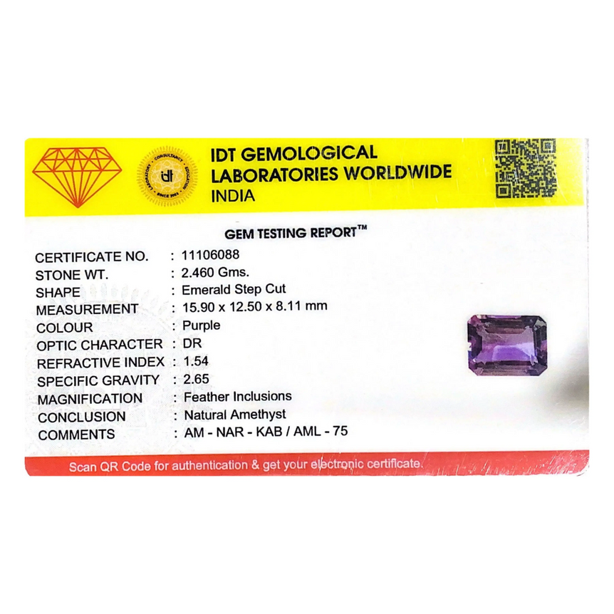 Amethyst - 12.3 Carat
