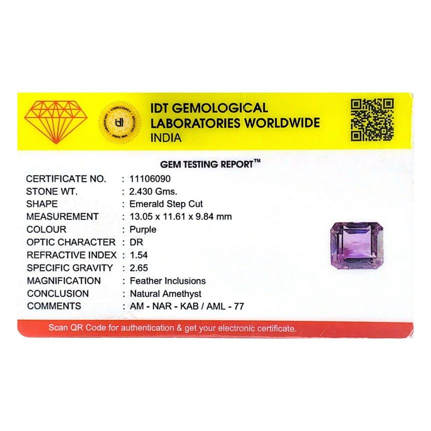 Amethyst - 12.15 Carat