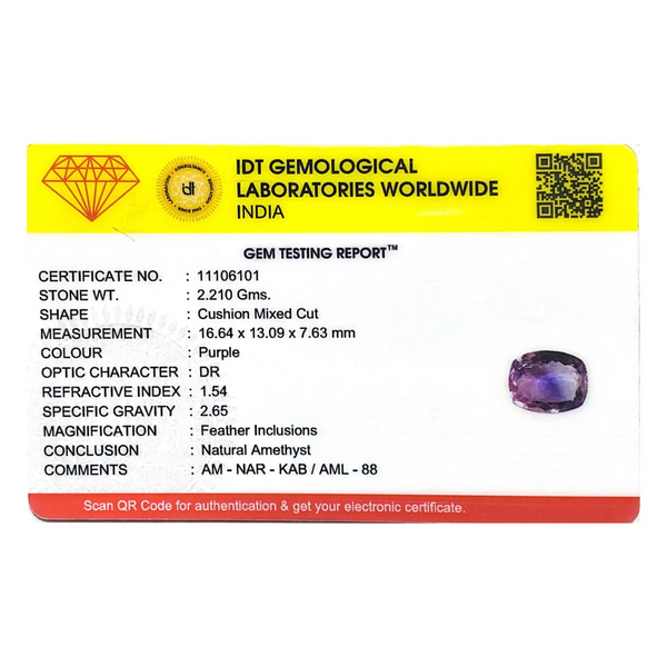 Amethyst - 11.05 Carat