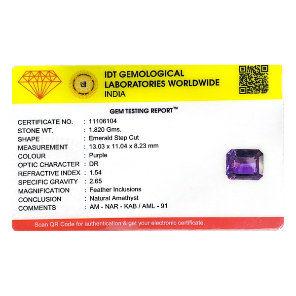 Amethyst - 9.1 Carat