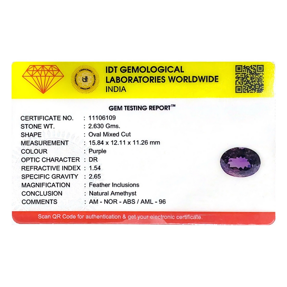 Amethyst - 13.15 Carat