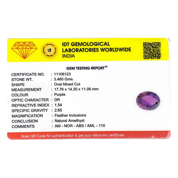 Amethyst - 17.3 Carat