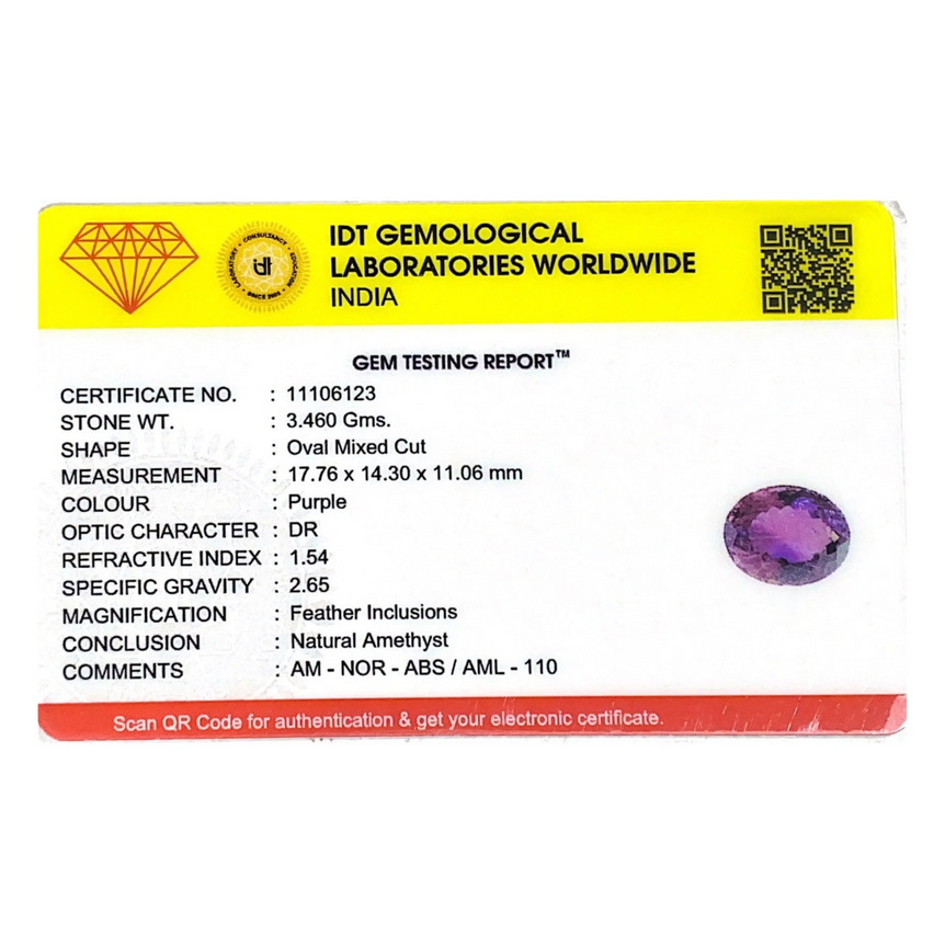 Amethyst - 17.3 Carat