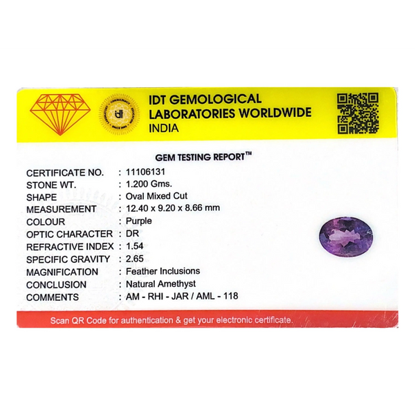 Amethyst - 5.95 Carat
