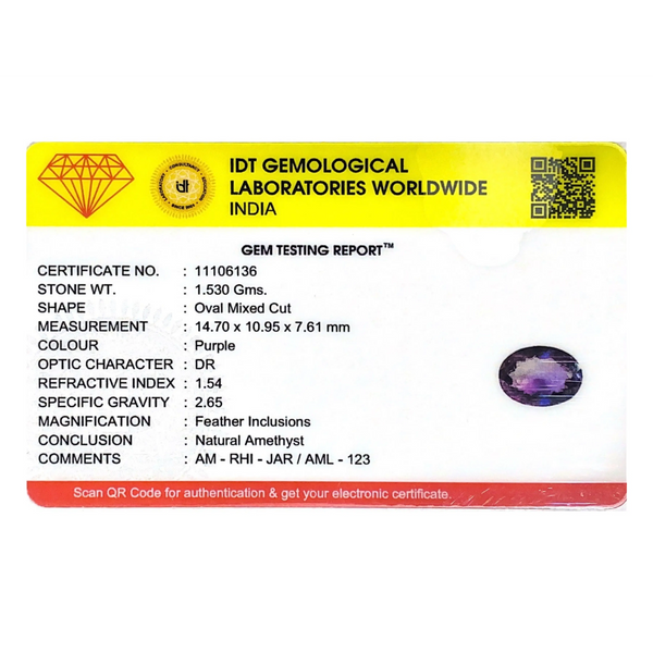 Amethyst - 7.65 Carat