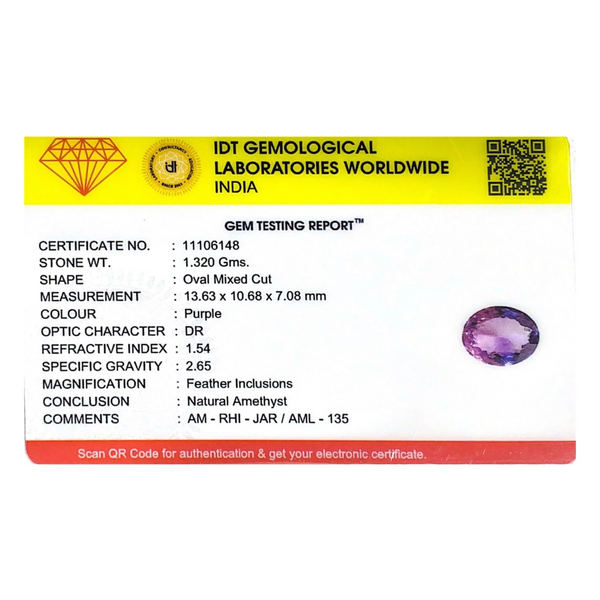 Amethyst - 6.6 Carat