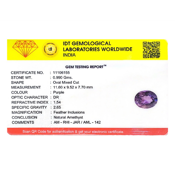 Amethyst - 4.95 Carat