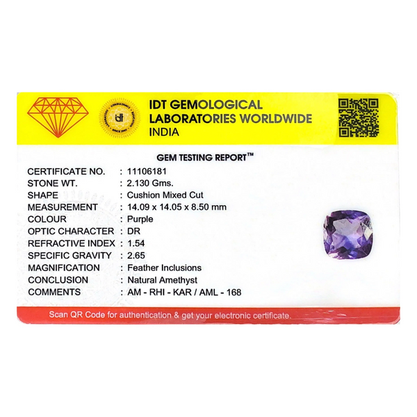 Amethyst - 10.65 Carat