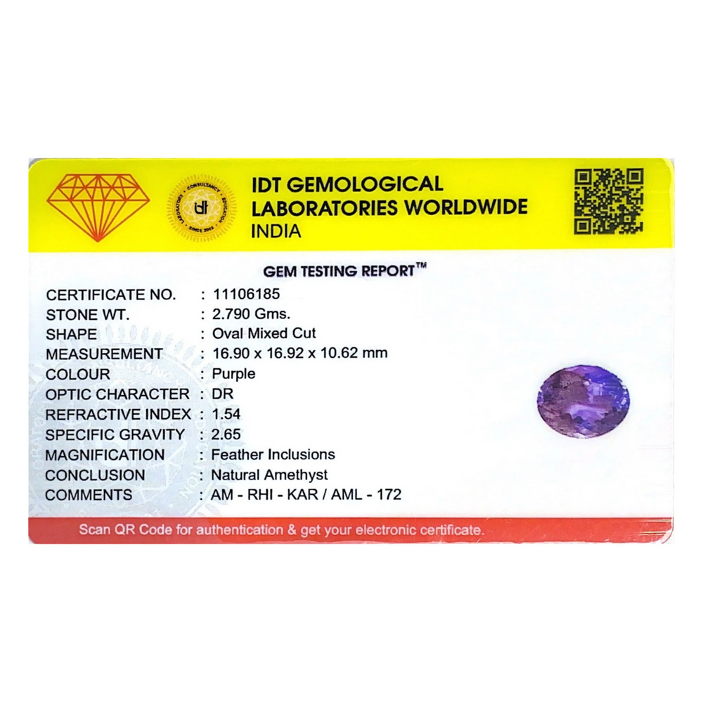 Amethyst - 13.95 Carat