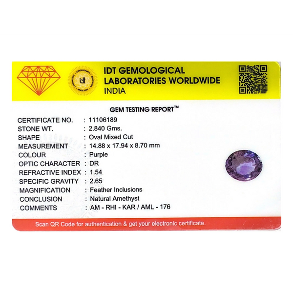 Amethyst - 14.2 Carat