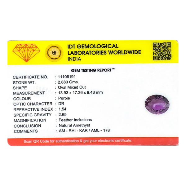 Amethyst - 14.4 Carat