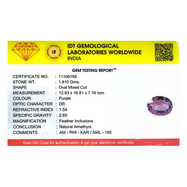Amethyst - 9.05 Carat
