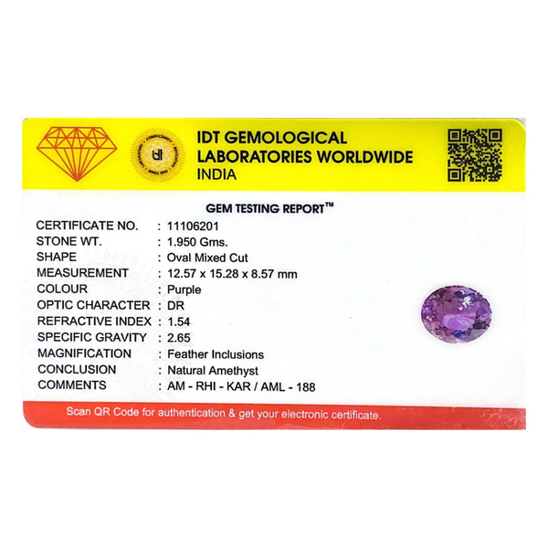 Amethyst - 9.75 Carat