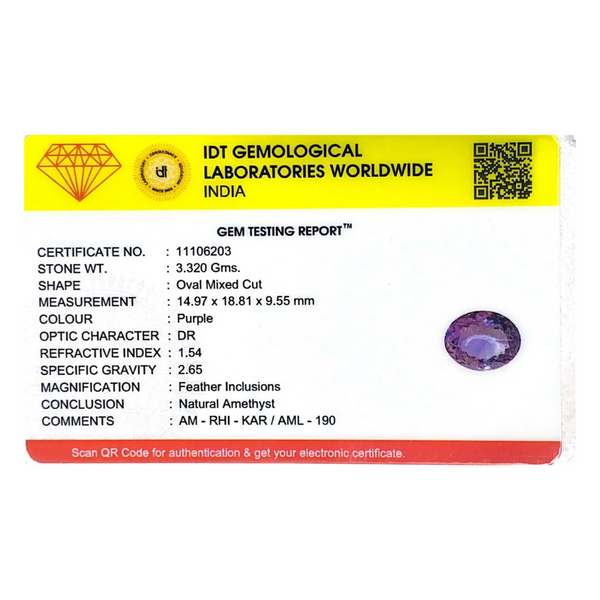 Amethyst - 16.6 Carat