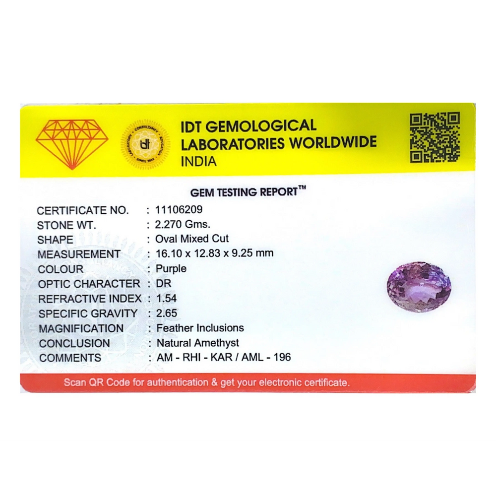 Amethyst - 11.35 Carat