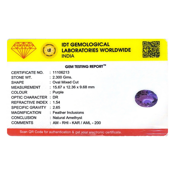 Amethyst - 11.5 Carat