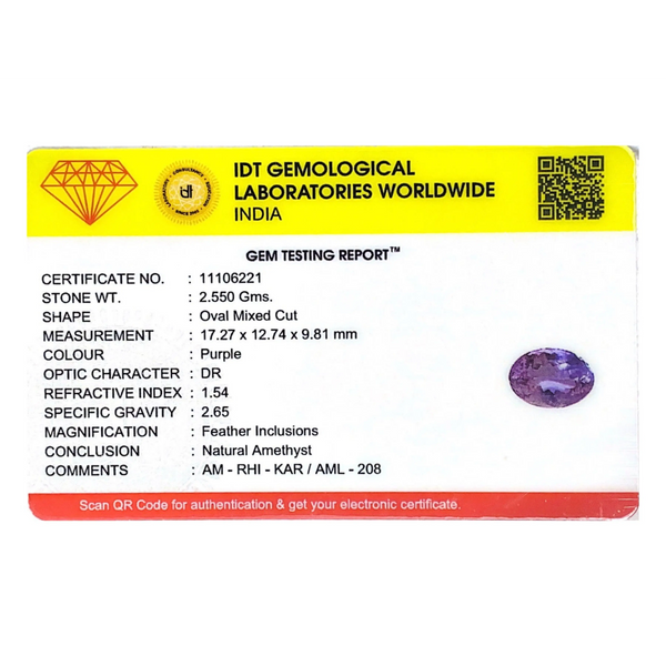 Amethyst - 12.75 Carat