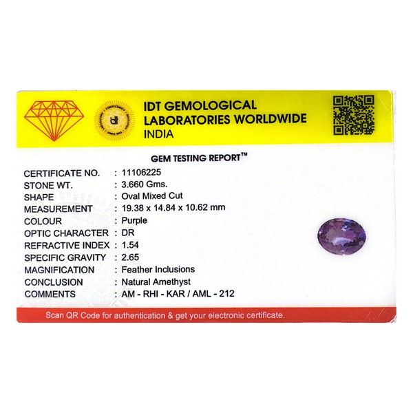 Amethyst - 18.3 Carat