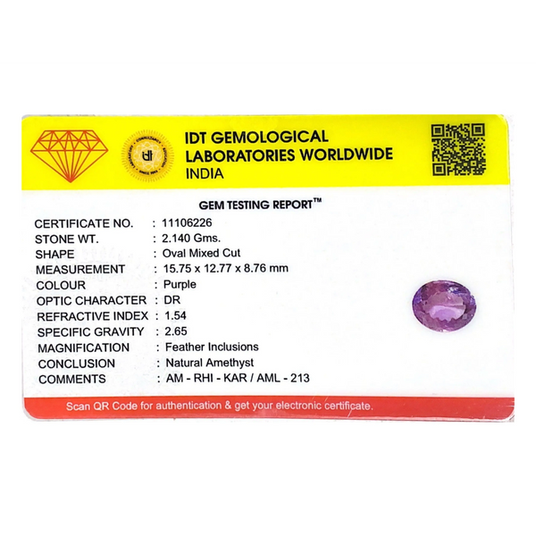 Amethyst - 10.7 Carat