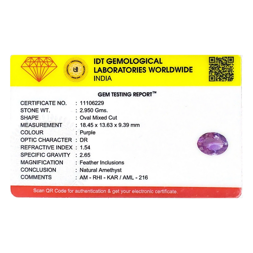 Amethyst - 14.75 Carat