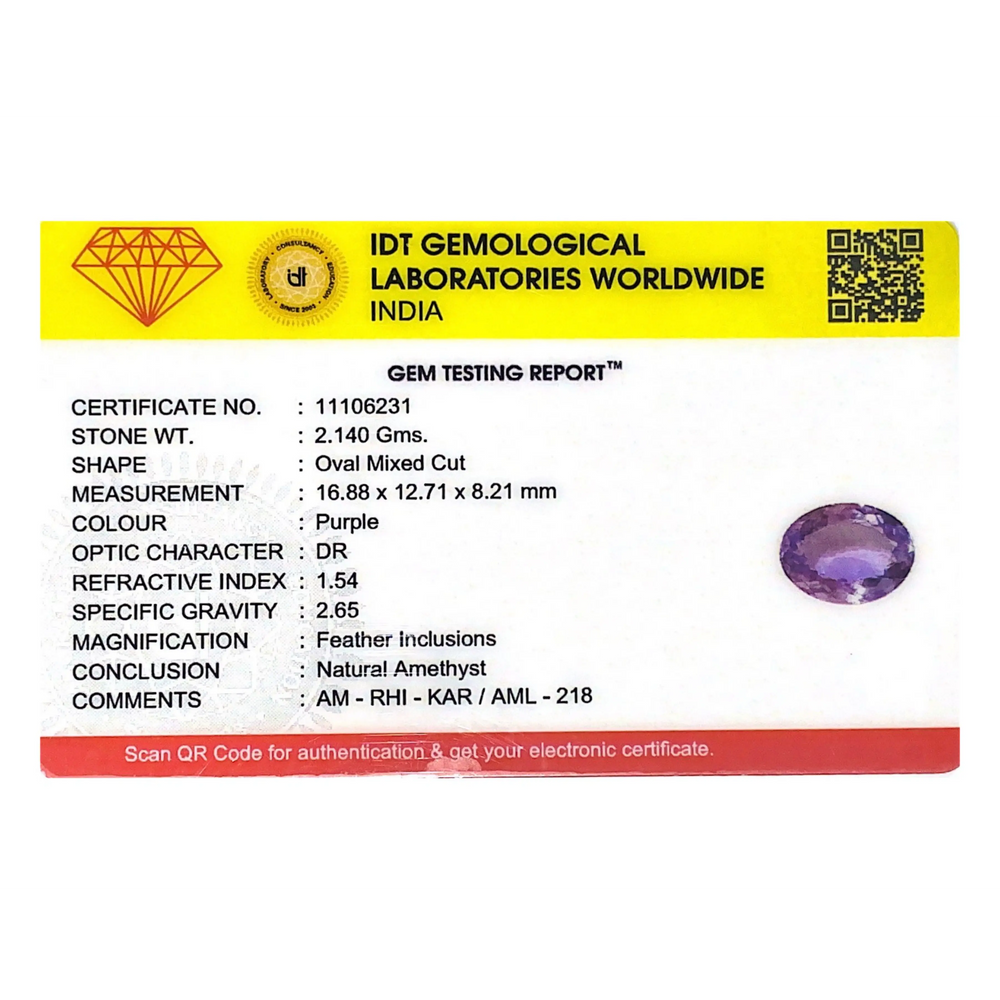 Amethyst - 10.7 Carat