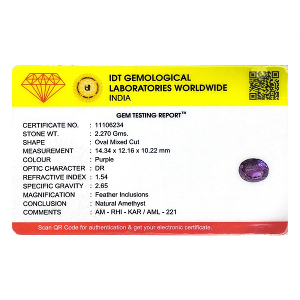 Amethyst - 11.35 Carat