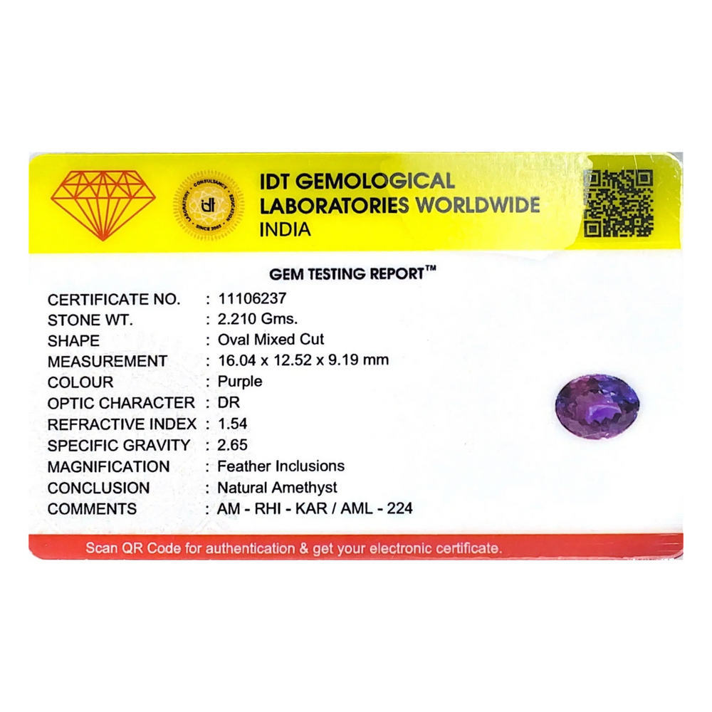 Amethyst - 11.05 Carat