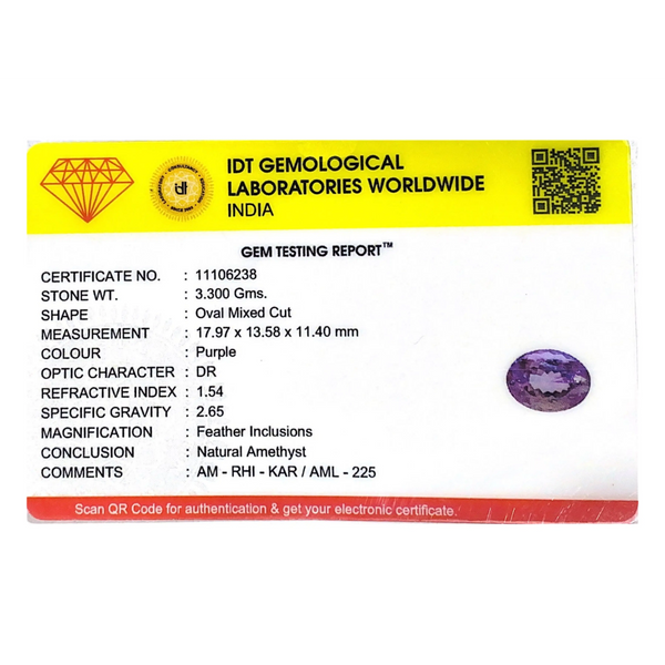 Amethyst - 16.5 Carat