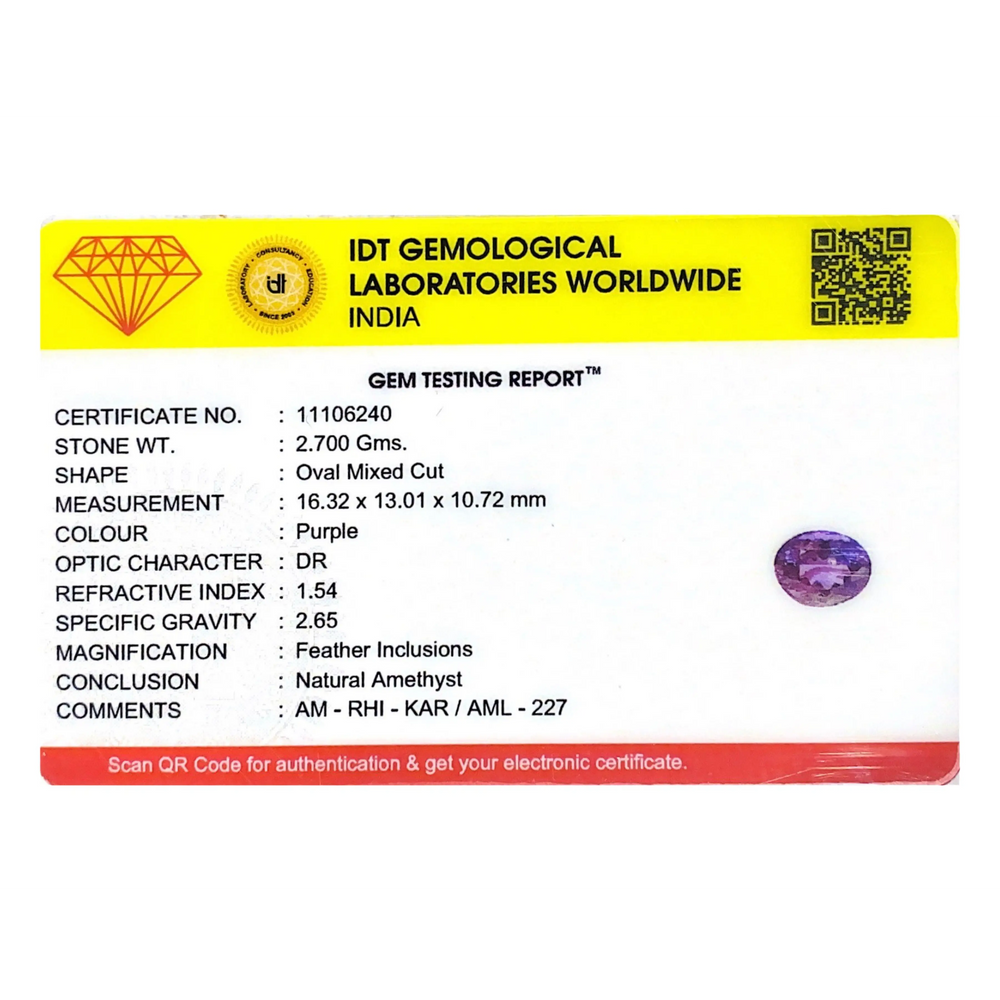 Amethyst - 13.5 Carat - Pramogh