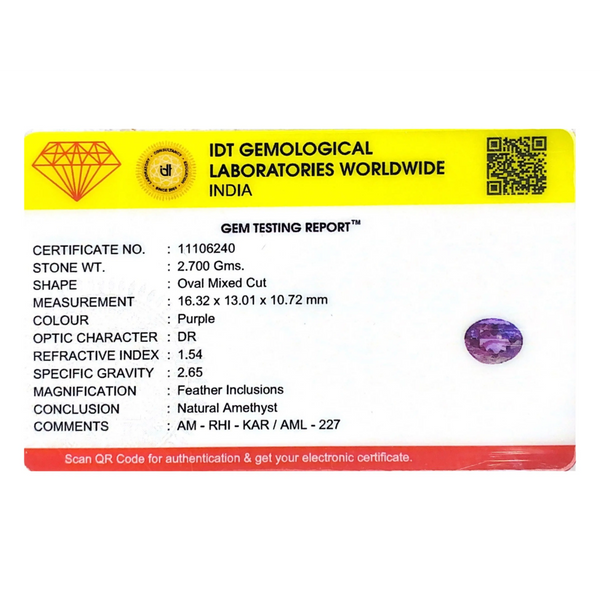 Amethyst - 13.5 Carat - Pramogh