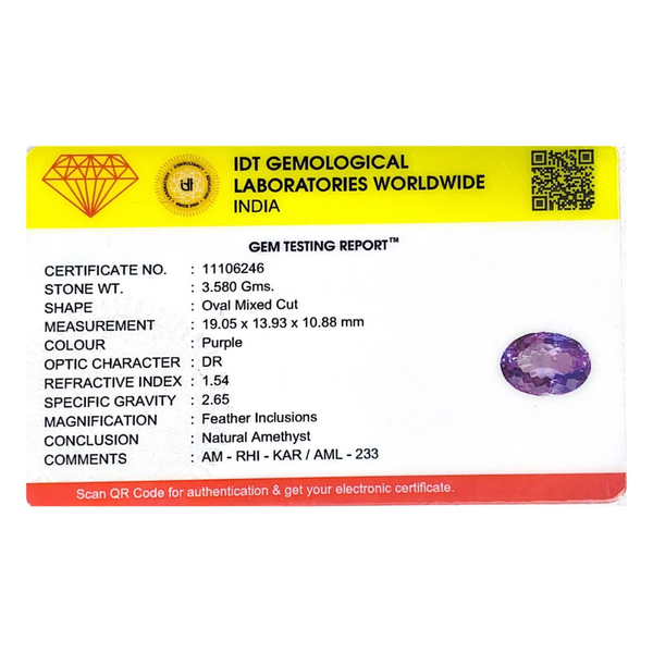 Amethyst - 17.9 Carat