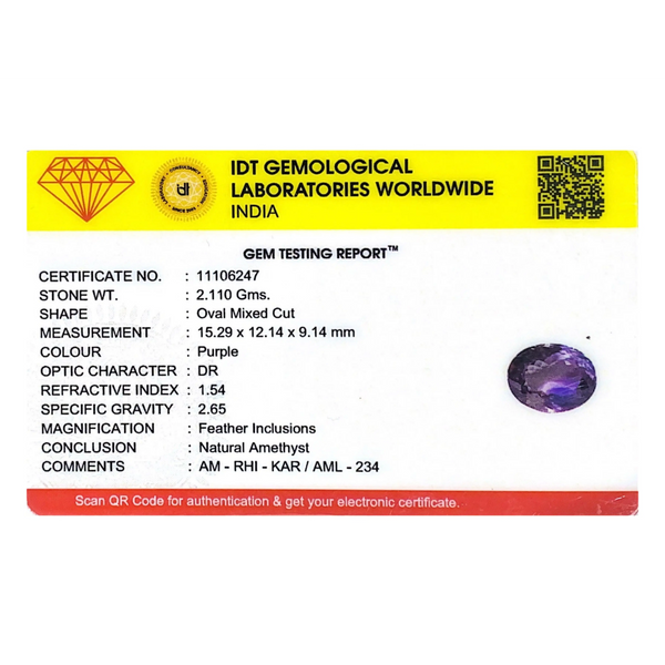 Amethyst - 10.55 Carat