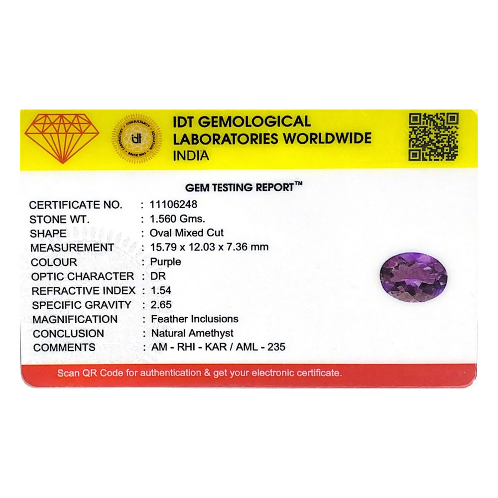 Amethyst - 7.8 Carat