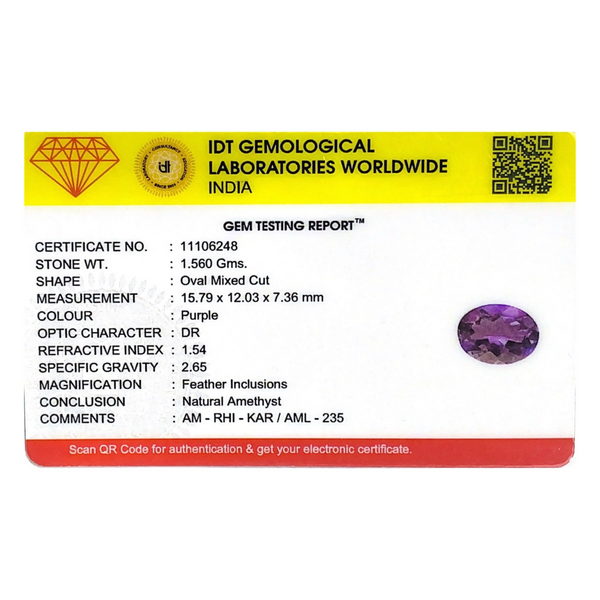 Amethyst - 7.8 Carat