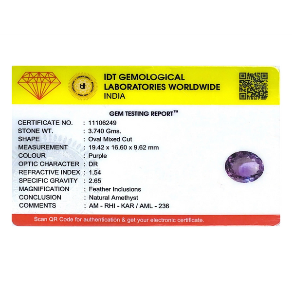 Amethyst - 18.7 Carat