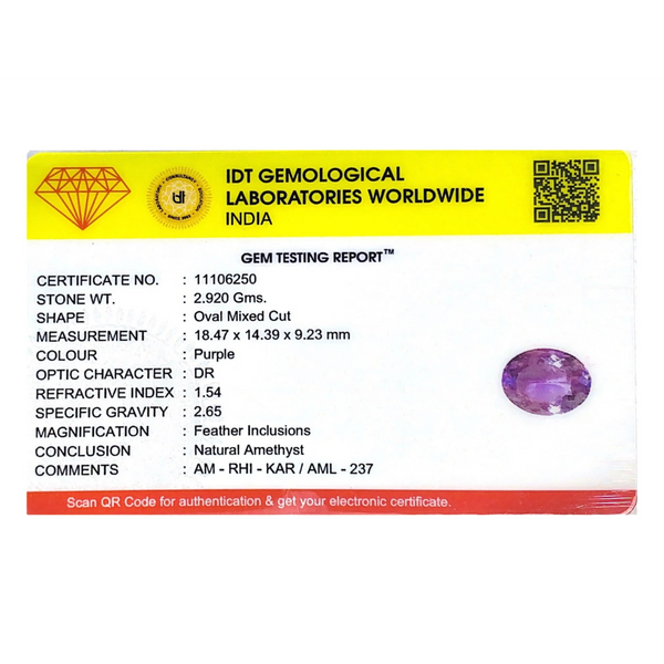 Amethyst - 14.6 Carat