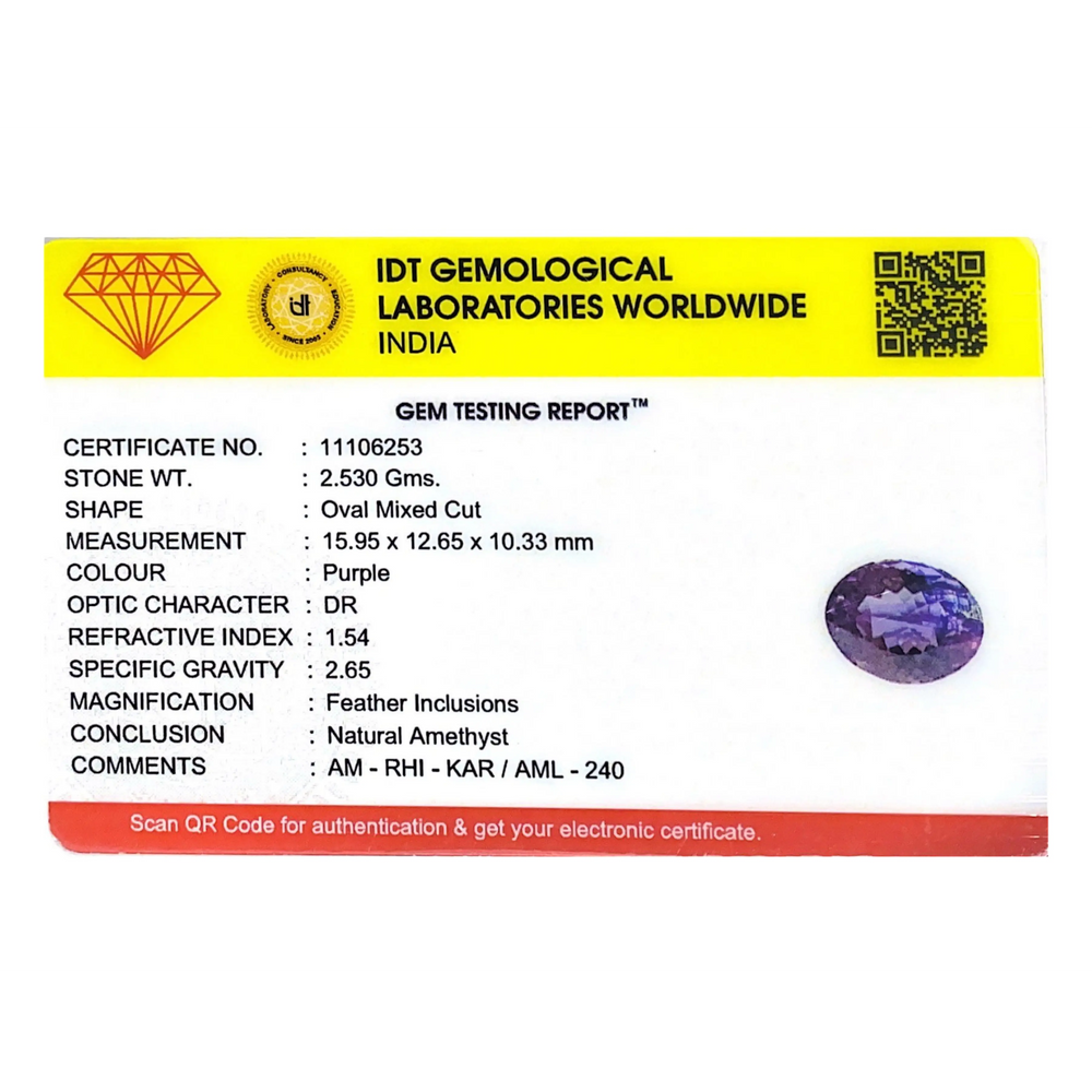 Amethyst - 12.65 Carat
