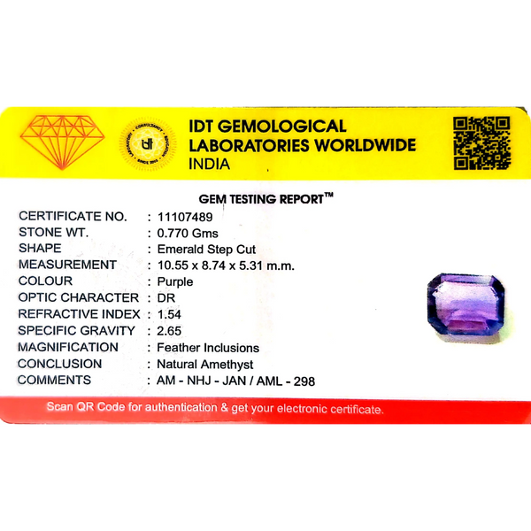 Amethyst - 3.85 Carat