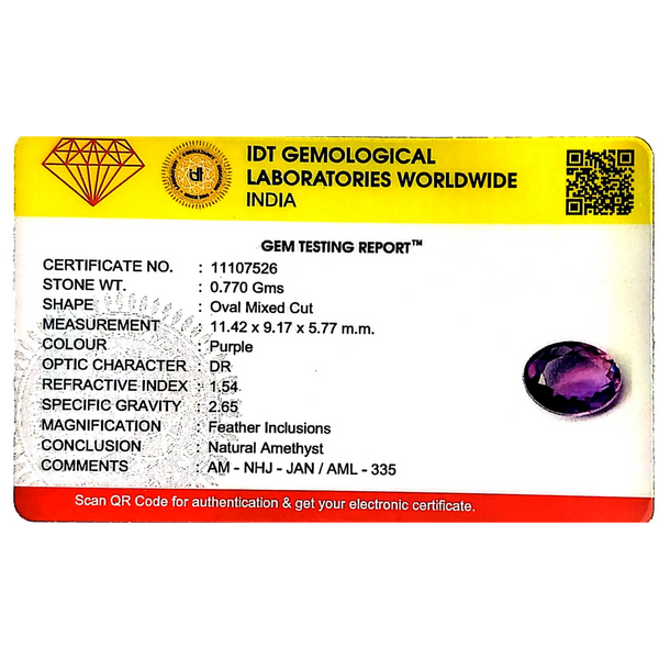 Amethyst - 3.85 Carat
