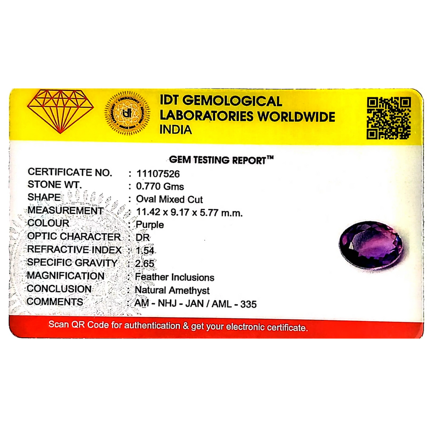 Amethyst - 3.85 Carat
