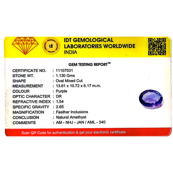 Amethyst - 5.65 Carat