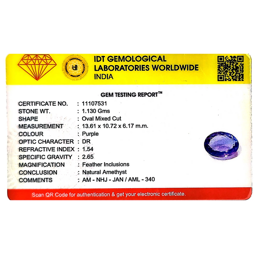 Amethyst - 5.65 Carat