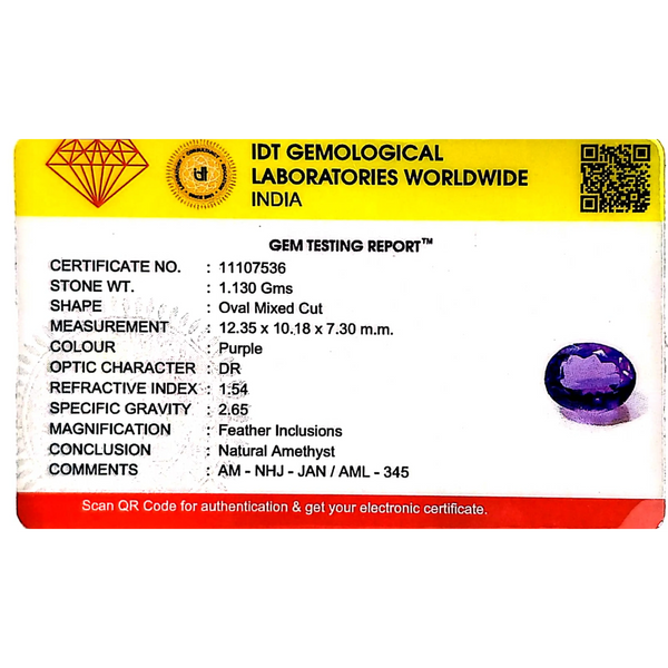 Amethyst - 5.65 Carat