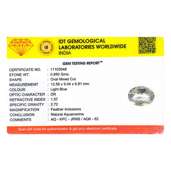 Aquamarine - 4.75 Carat
