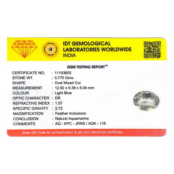 Aquamarine - 3.85 Carat